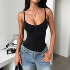 Solid Color Slim Strapless Jumpsuit
