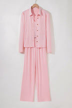 Light Pink 3-Piece Cozy Knit Lounge Set