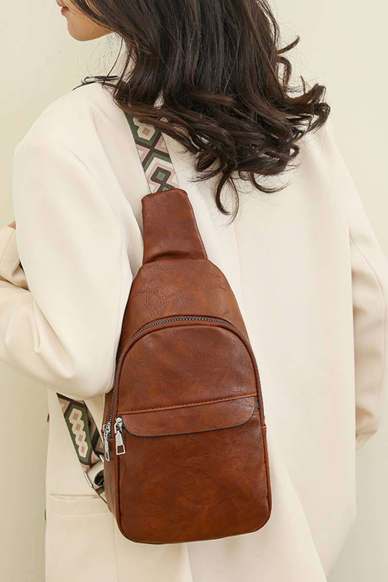 Guitar Strap Crossbody Check Sling Bag SI-28152