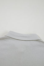 Gray 3 Pcs Crop Tank Top Shorts with Cardigan Lounge Set