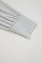 Gray 3 Pcs Crop Tank Top Shorts with Cardigan Lounge Set