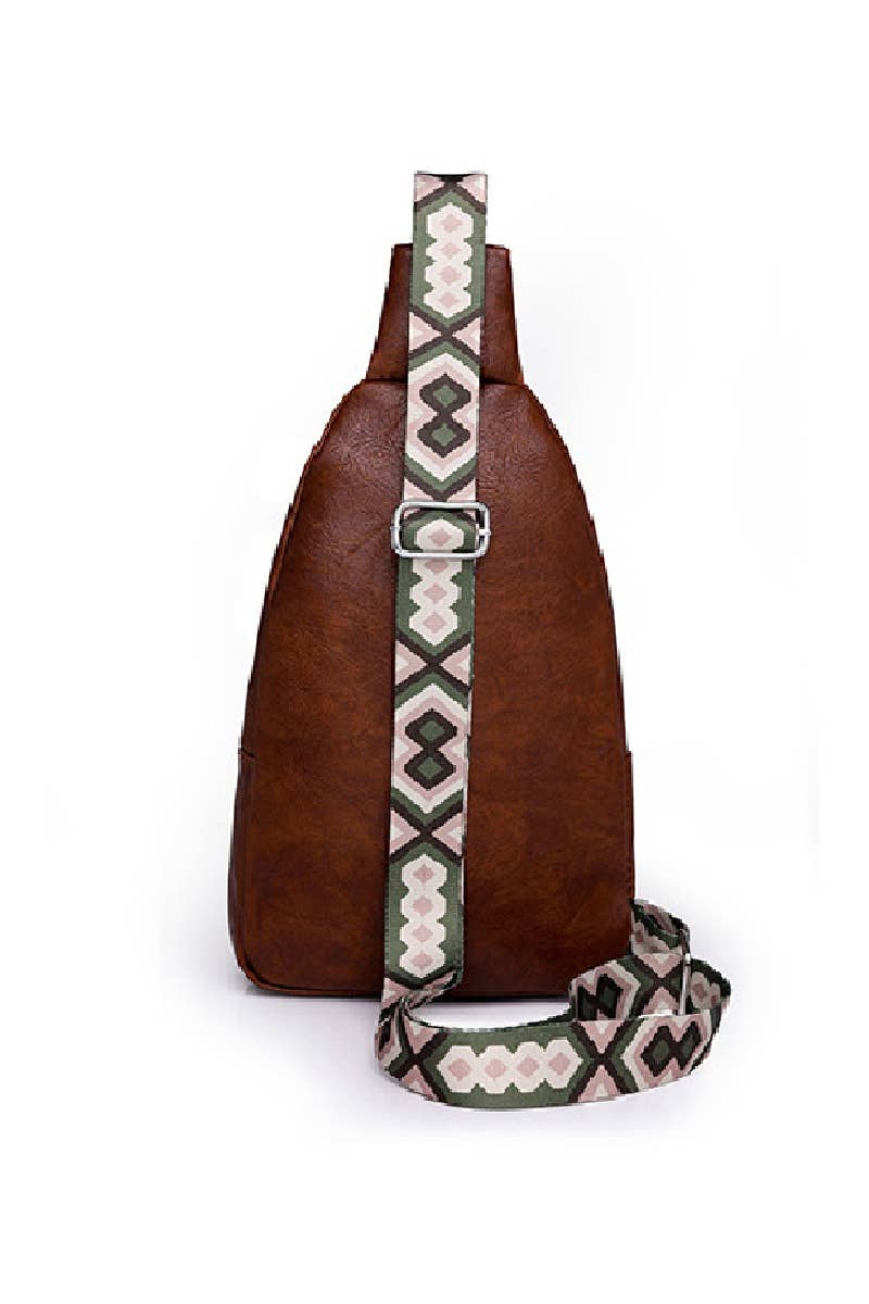 Guitar Strap Crossbody Check Sling Bag SI-28152