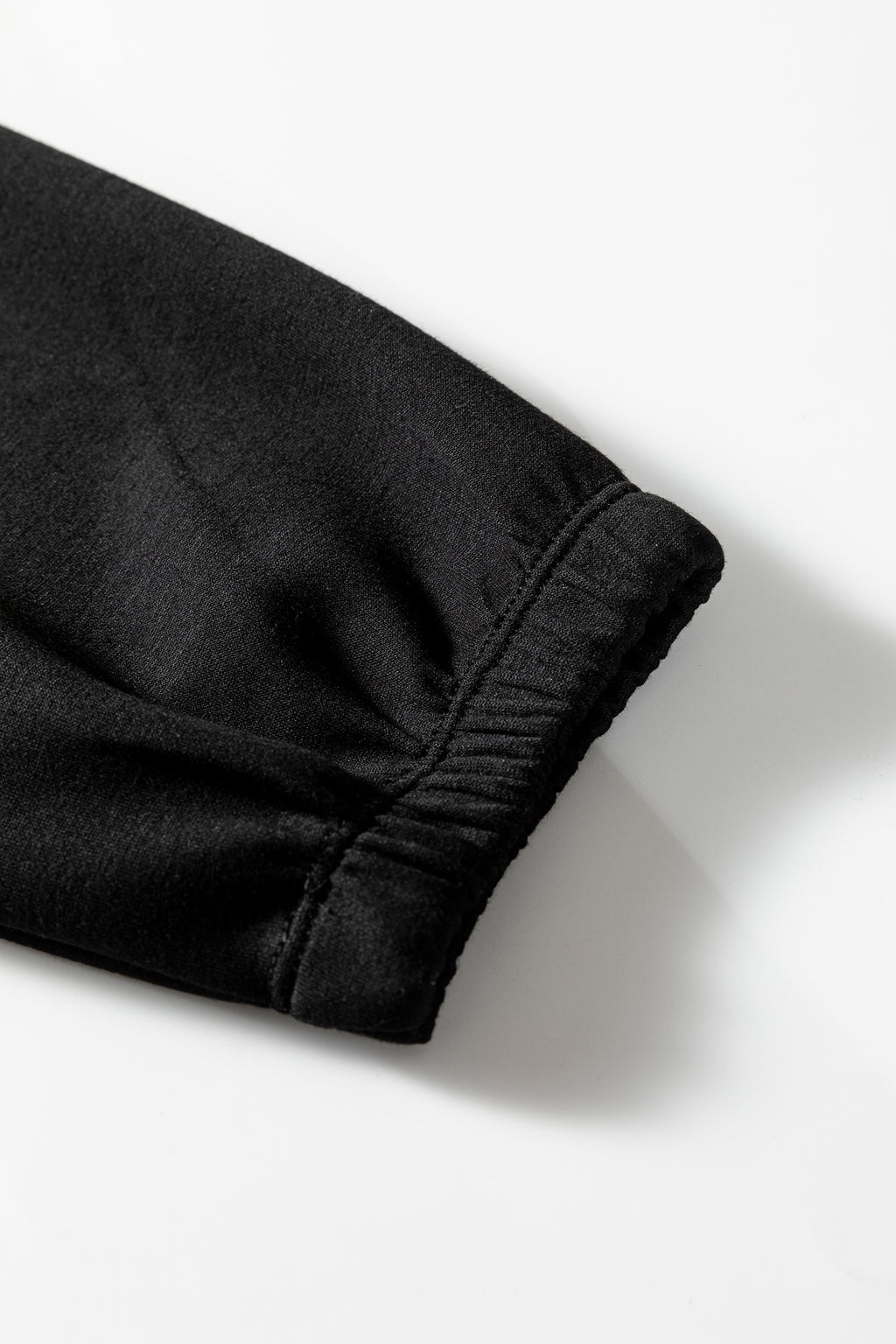 Black Leopard Contrast Drawstring Hood Drop Shoulder Loose Top