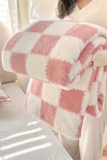 LDC Checkered Soft Plush Large Blanket