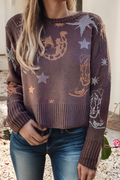 LDC Cowgirl Fashion Print Casual Sweater