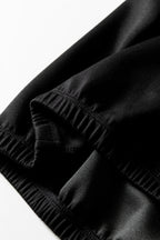 Black Leopard Contrast Drawstring Hood Drop Shoulder Loose Top