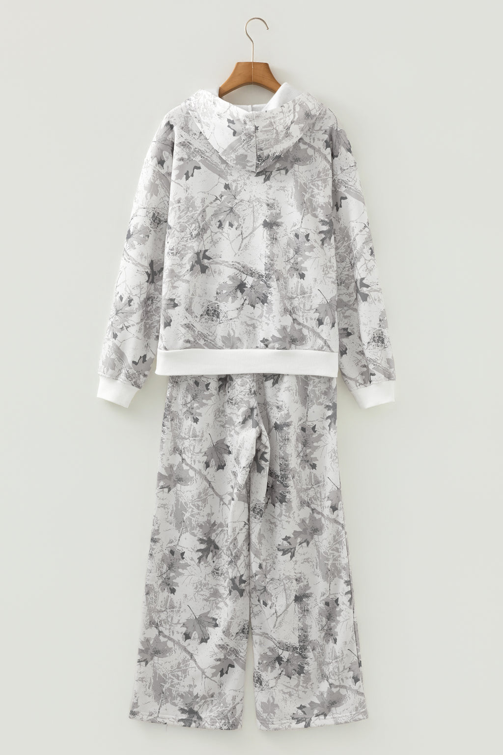 Light Grey Light Woodland Camo Classic Hoodie and Sweatpants Set