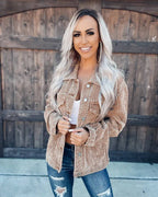 Rivet Heavy Industry Casual corduroy short coat