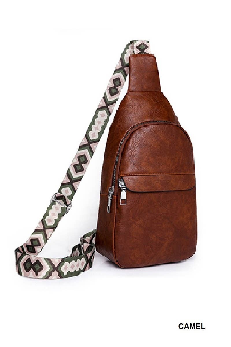 Guitar Strap Crossbody Check Sling Bag SI-28152
