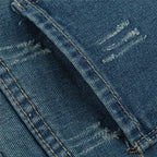 High Waist Ripped Denim Shorts