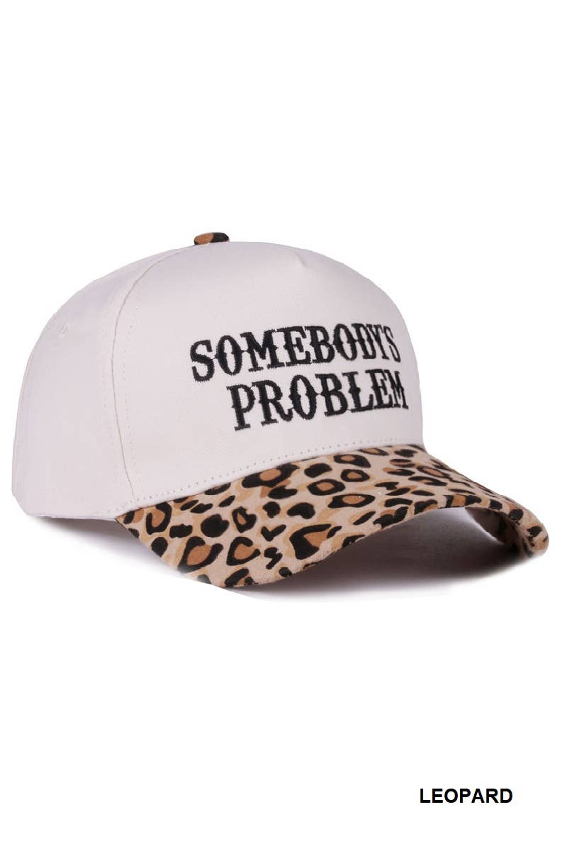 Somebody's Problem Two Tone Canvas Cotton Cap